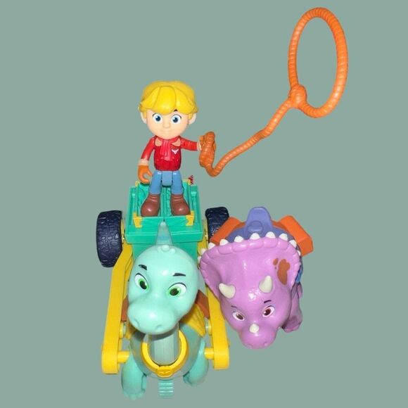 Dino Ranch Loose Figures Tango, Rancher Care Cart & Jon Dino Soar Bliss A8 - Picture 4 of 11